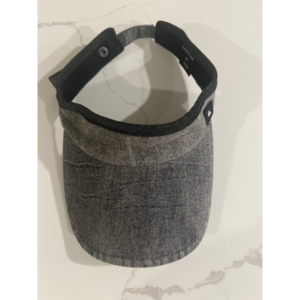 Quiksilver Mens Grey Heather Athletic Sun Visor Adjustable OSFM Surf Hat